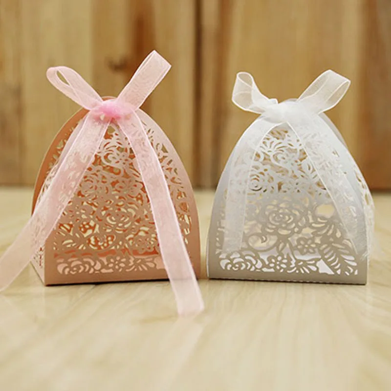 Hot Sale Laser Cut Flower Candy Box Paper Gift Box Packaging Customized Color Wedding Candy Favor Box
Hot Sale Laser Cut Flower Candy Box Paper Gift Box Packaging Customized Color Wedding Candy Favor Box