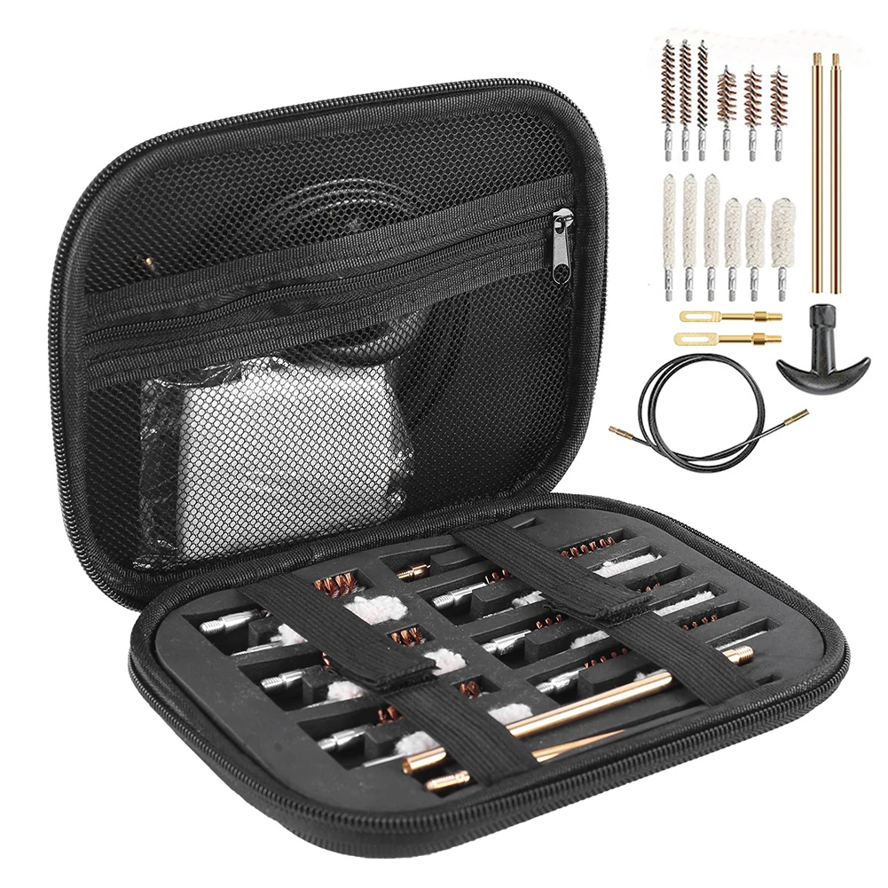 19pcs/set Tactical Gun Cleaning Kit Gun Guns Stick Cleaner Brush Tools for 11/29/9mm 10/45 Caliber Rifle Hunting Shotgun
19pcs/set Tactical Gun Cleaning Kit Gun Guns Stick Cleaner Brush Tools for 11/29/9mm 10/45 Caliber Rifle Hunting Shotgun