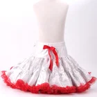 Kids Baby Snowflake Glitter Dance Tutu Skirt Christmas pettiskirt
