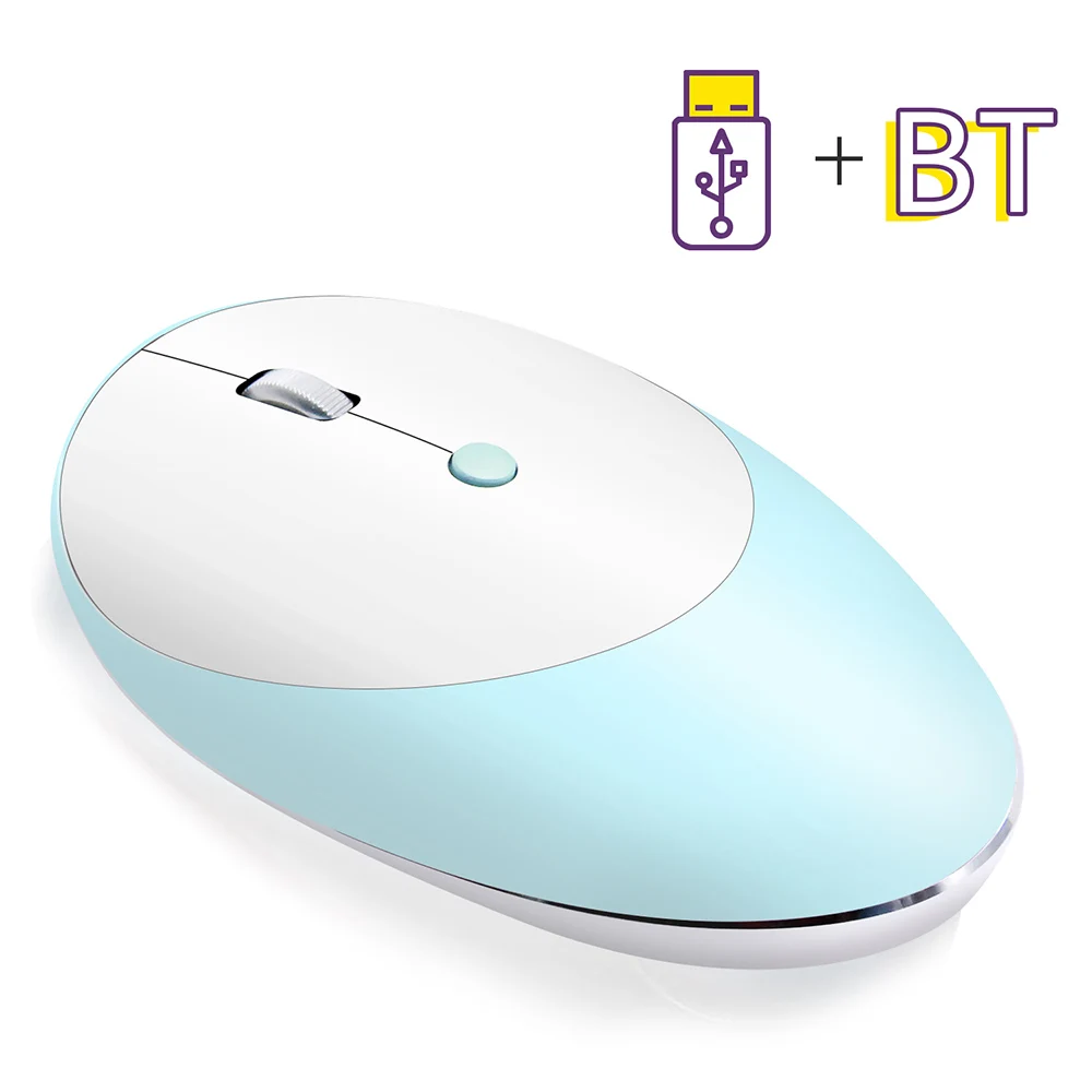 Rechargeable Wireless Mouse HXSJ T36 Three Mode BT 3.0 + 5.0 + 2.4G Slim Silent Design Optical Mouse for iPad PC Laptop
Rechargeable Wireless Mouse HXSJ T36 Three Mode BT 3.0 + 5.0 + 2.4G Slim Silent Design Optical Mouse for iPad PC Laptop