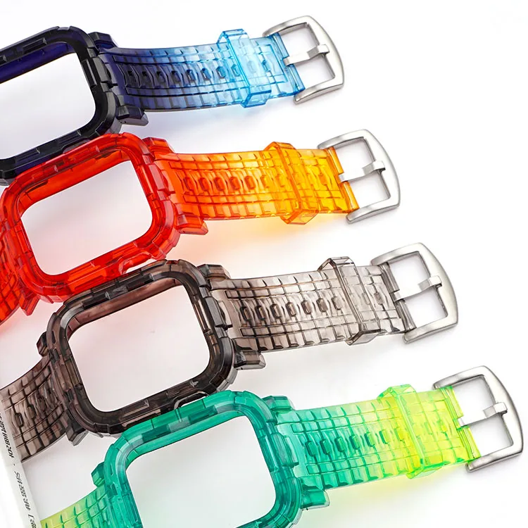 New Colorful Soft Transparent Rubber Sports Strap For Apple Watch 38 40 42 44mm Band For IWatch Bracelet Series 6 5 4 3 2 1, Black,white,blue,red,pink
New Colorful Soft Transparent Rubber Sports Strap For Apple Watch 38 40 42 44mm Band For IWatch Bracelet Series 6 5 4 3 2 1, Black,white,blue,red,pink