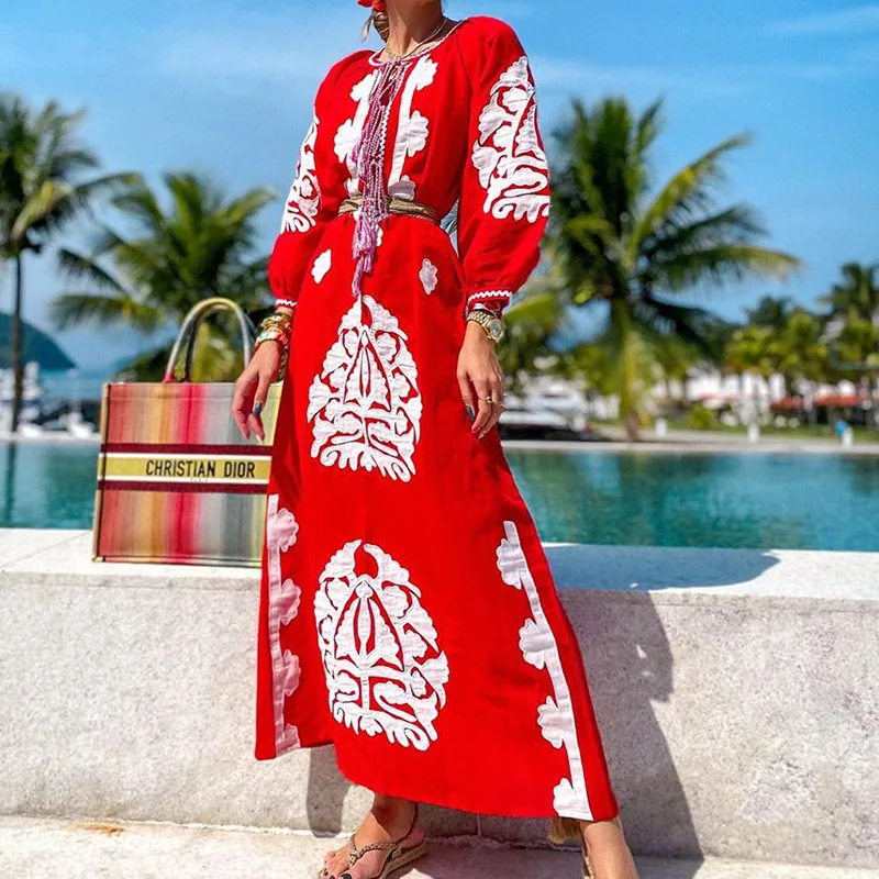 Fall women clothes latest Mexican embroidered linen dress women ethnic blouse vintage clothing high quality, Shown
Fall women clothes latest Mexican embroidered linen dress women ethnic blouse vintage clothing high quality, Shown