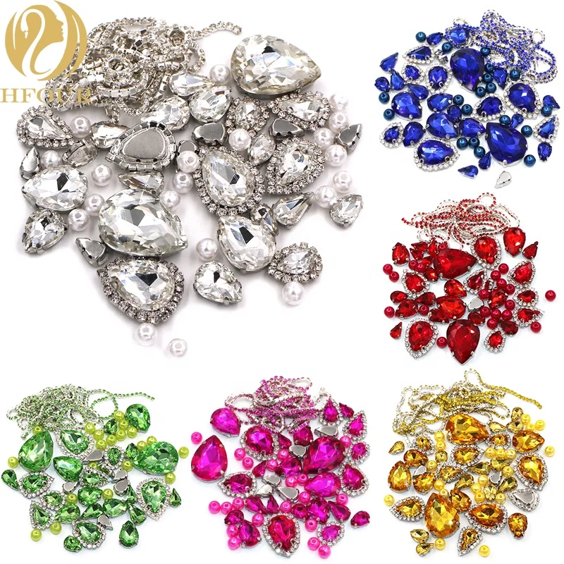DIY Product Set Pearl Glass cup chain crystal rhinestones For Handcraft, Clear white
DIY Product Set Pearl Glass cup chain crystal rhinestones For Handcraft, Clear white