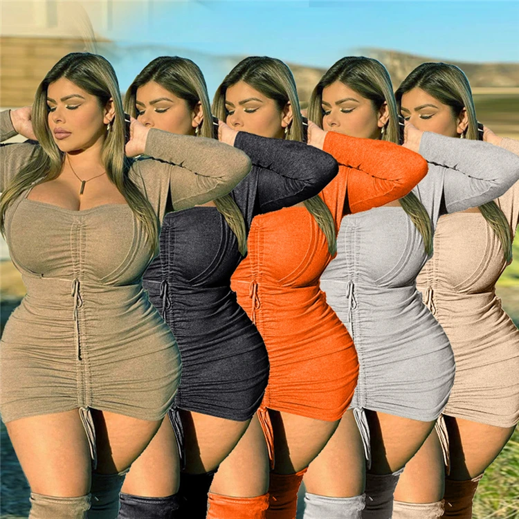 J9164-new arrivals 2021 casual solid color lace up dress 4xl plus size dresses women clothing
J9164-new arrivals 2021 casual solid color lace up dress 4xl plus size dresses women clothing