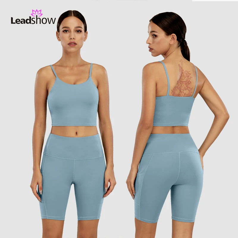 High Waist Fitness Workout Clothing Shorts Sports Wear Women Sports Bra Crop Tank Top Two Piece Yoga Sets, Pink , white,light blue ,black ,dark green ,deep purple ,etc
High Waist Fitness Workout Clothing Shorts Sports Wear Women Sports Bra Crop Tank Top Two Piece Yoga Sets, Pink , white,light blue ,black ,dark green ,deep purple ,etc