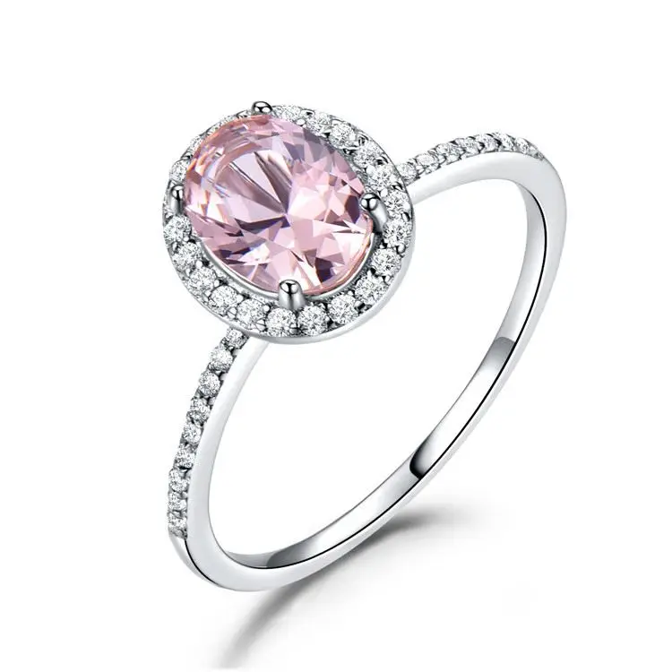 High quality fine women jewelry 925 sterling silver ring with pink stone women morganite engagement ring
High quality fine women jewelry 925 sterling silver ring with pink stone women morganite engagement ring