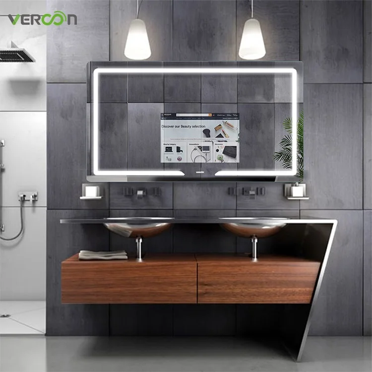 Hotel bathroom waterproof IP65 frameless espejo inteligente mirror touch screen tv bath room smart mirror
Hotel bathroom waterproof IP65 frameless espejo inteligente mirror touch screen tv bath room smart mirror