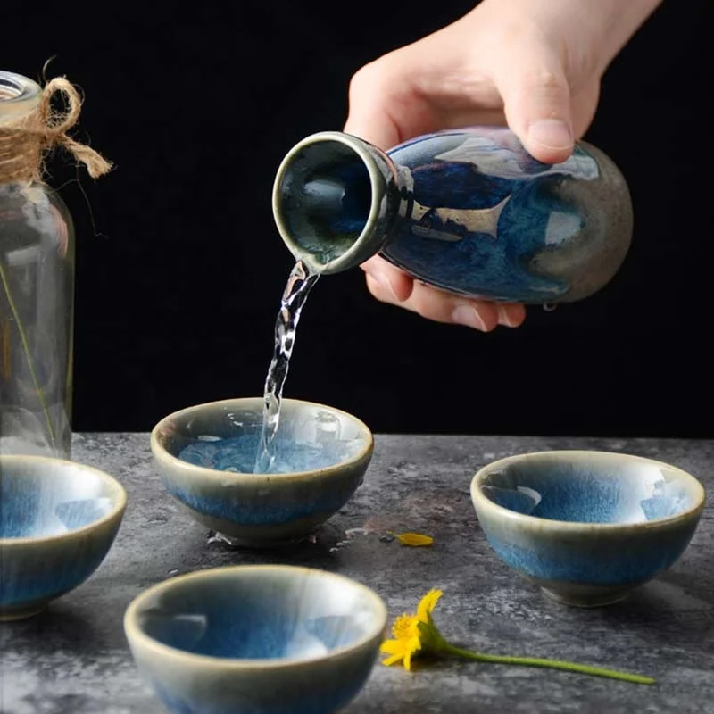 Antique Retro Japanese Style 5 pcs Sets Ceramic Sake Cup Teacup Set Home Use White Wine Liquor Wine bowl
Antique Retro Japanese Style 5 pcs Sets Ceramic Sake Cup Teacup Set Home Use White Wine Liquor Wine bowl
