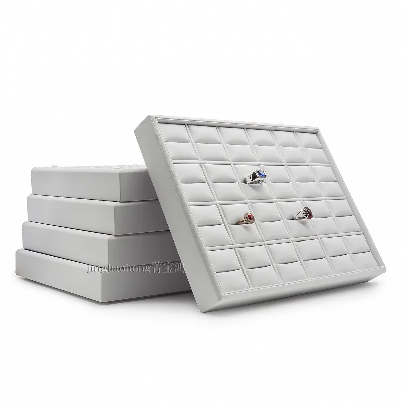 New design ring earring necklace pendant white PU coated luxury showcase jewelry display tray
New design ring earring necklace pendant white PU coated luxury showcase jewelry display tray