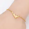 Playing Ball Cat Bracelet Stainless Steel Lovely Animal Pet Lovers Link Chain Cuff Plusea Foot Anklet