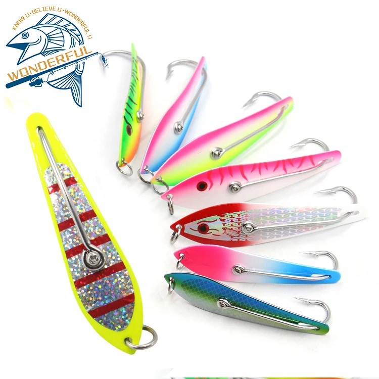 Hot Sale Artificial Multi Size Colorful Deep Sea Boat Fishing Trolling Hard Spoon Metal Jigging Lure With Single Hook
Hot Sale Artificial Multi Size Colorful Deep Sea Boat Fishing Trolling Hard Spoon Metal Jigging Lure With Single Hook