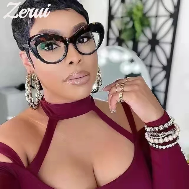 New Anti-blue Light Round Cat Eye Glasses Frame For Women Vintage Fashion Brand Oversize Leopard Clear Computer Eyeglasses Shade, Multi-colored
New Anti-blue Light Round Cat Eye Glasses Frame For Women Vintage Fashion Brand Oversize Leopard Clear Computer Eyeglasses Shade, Multi-colored