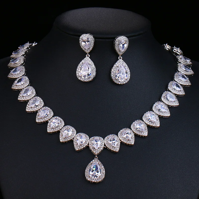 Wedding Dress Accessories Bridal Jewelry Sets Crystal Rhinestone Zircon Wedding Bridal Necklace Jewelry Set
Wedding Dress Accessories Bridal Jewelry Sets Crystal Rhinestone Zircon Wedding Bridal Necklace Jewelry Set