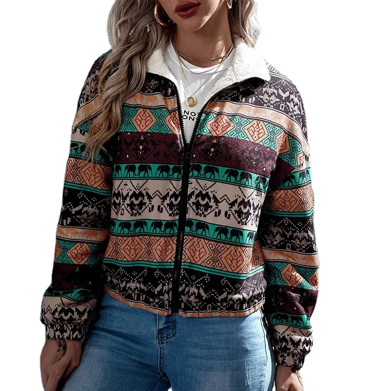 GOTS And TUV Custom Organic Cotton Fashion Excellent Quality National Features Print Zip Up Villus Lady Casual Jacket, Picture color,customized color
GOTS And TUV Custom Organic Cotton Fashion Excellent Quality National Features Print Zip Up Villus Lady Casual Jacket, Picture color,customized color