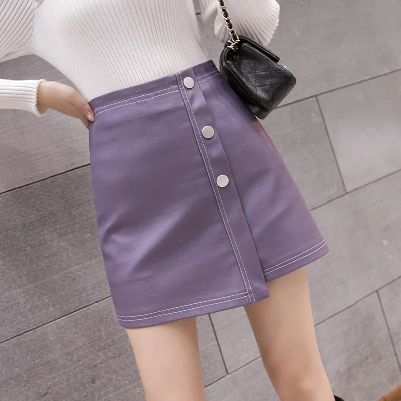 Real Shot 2021 Autumn And Winter Pu Leather A-line Skirt Fashion Irregular Short Skirt For Women, Different colors and support to customized
Real Shot 2021 Autumn And Winter Pu Leather A-line Skirt Fashion Irregular Short Skirt For Women, Different colors and support to customized