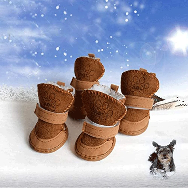 Dog Shoes Hook Loop Closure Booties Winter Warm Snow Suede Lamb Soft Cotton Velvet Antiskid Sneakers Dog Winter Boots Shoes, Multicolor
Dog Shoes Hook Loop Closure Booties Winter Warm Snow Suede Lamb Soft Cotton Velvet Antiskid Sneakers Dog Winter Boots Shoes, Multicolor