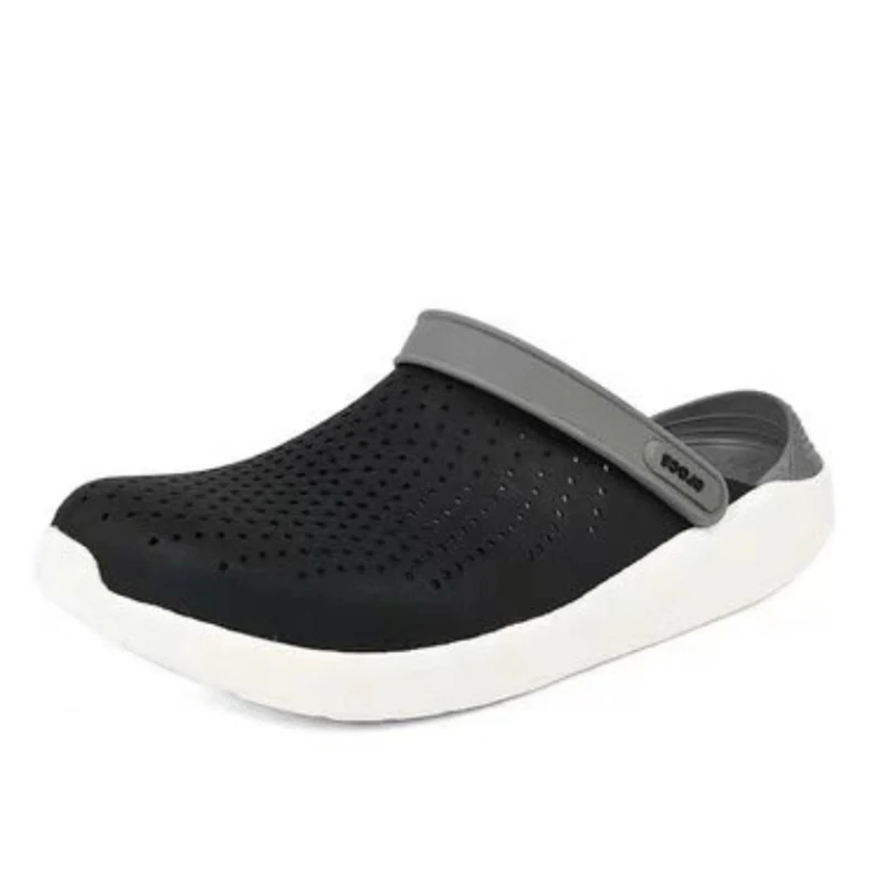 New men's and women's casual slippers hole shoes fashion non-slip beach shoes EVA sandals, Black
New men's and women's casual slippers hole shoes fashion non-slip beach shoes EVA sandals, Black