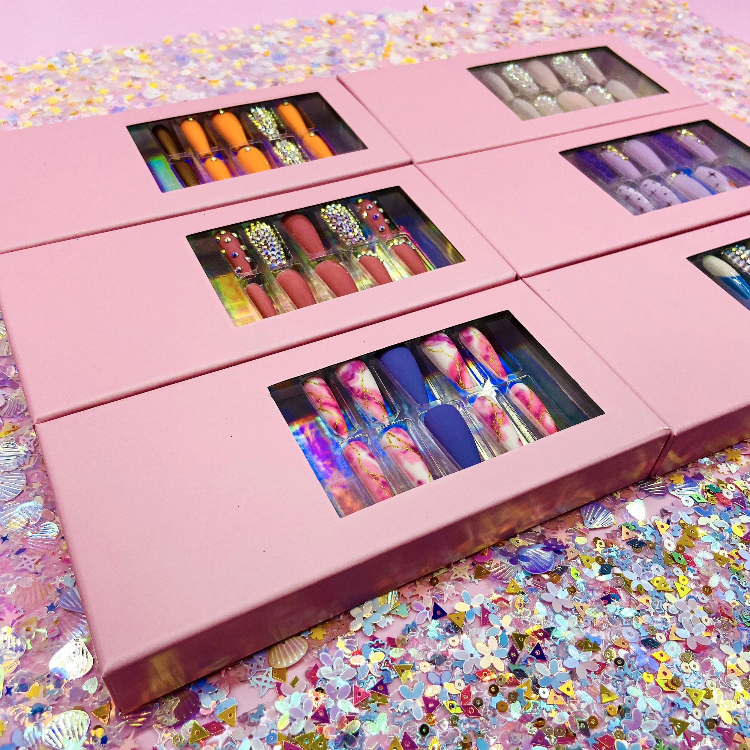 Wholesale Short Cute Press On Artificial False Nails Custom logo Luxury Fake Nails Colorful Matte Ballerina Nails
Wholesale Short Cute Press On Artificial False Nails Custom logo Luxury Fake Nails Colorful Matte Ballerina Nails