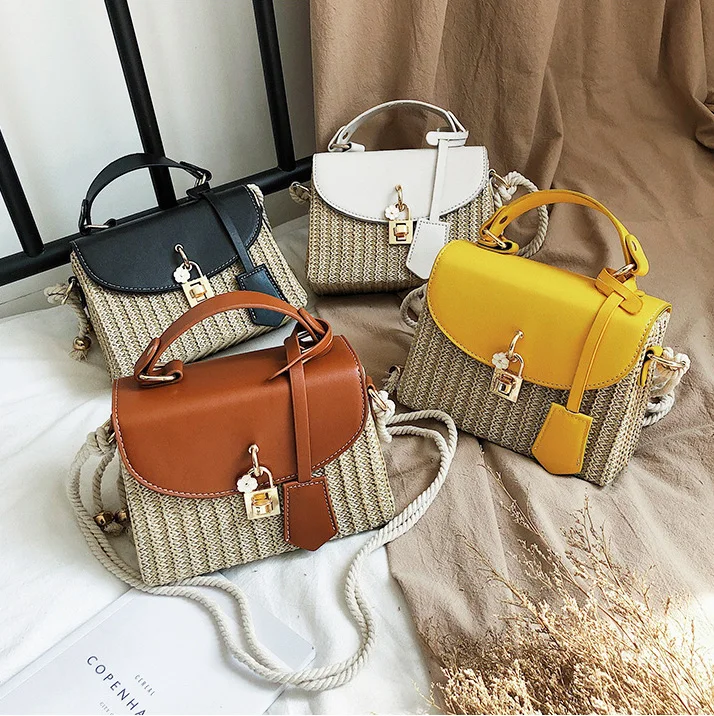 2021 Straws Rattan Woven Messenger Summer Beach Purse Fashion Trendy Designer Small Round Shoulder Straw Bags for Women, 4 colors
2021 Straws Rattan Woven Messenger Summer Beach Purse Fashion Trendy Designer Small Round Shoulder Straw Bags for Women, 4 colors