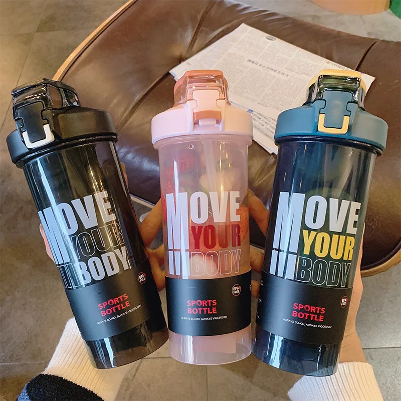 2021 Adult fitness shake protein powder plastic hand with scale simple lock blend water bottle
2021 Adult fitness shake protein powder plastic hand with scale simple lock blend water bottle