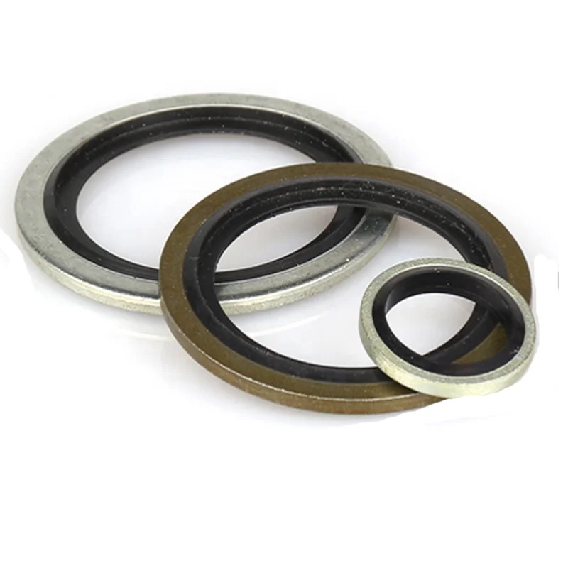Inch rubber iron bonded seal for hydraulic pipes joint