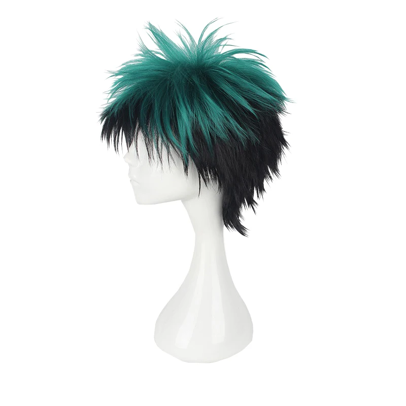 The gradient of green Hair Anime Comic Exhibition Cosplay Halloween Hair COS Ombre Wigs Cool Men Hair, Pic showed
The gradient of green Hair Anime Comic Exhibition Cosplay Halloween Hair COS Ombre Wigs Cool Men Hair, Pic showed