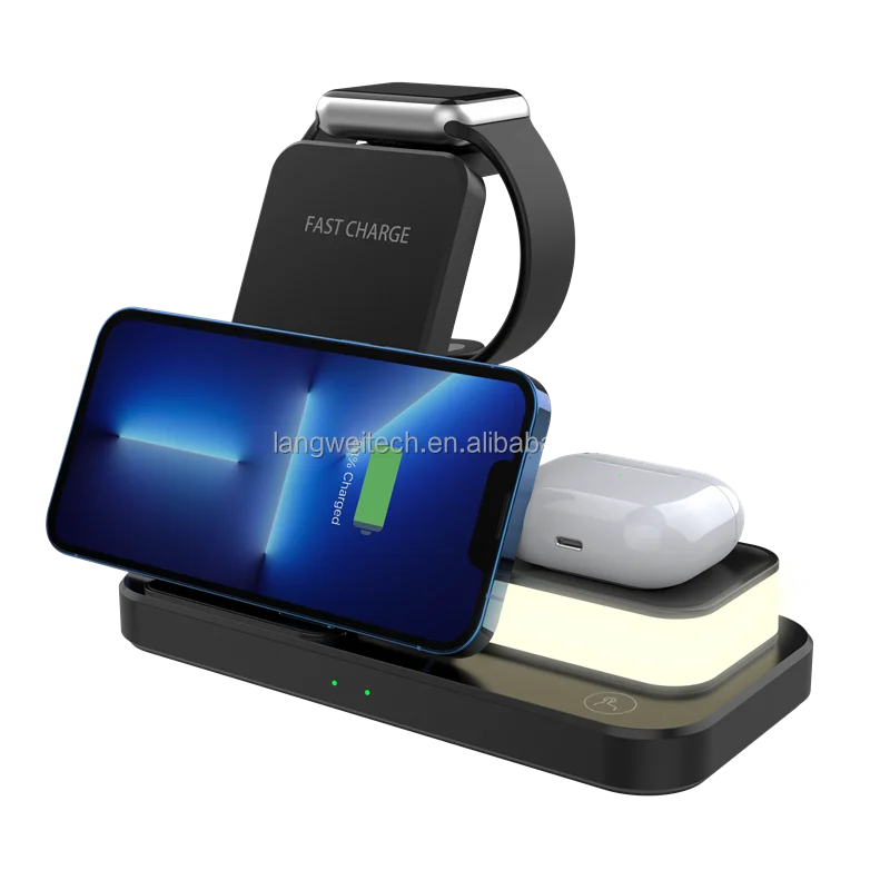 New Tecnologia Type C Quick Charger Earbuds Smart Watch Portable Wireless Charging Station with Light
New Tecnologia Type C Quick Charger Earbuds Smart Watch Portable Wireless Charging Station with Light