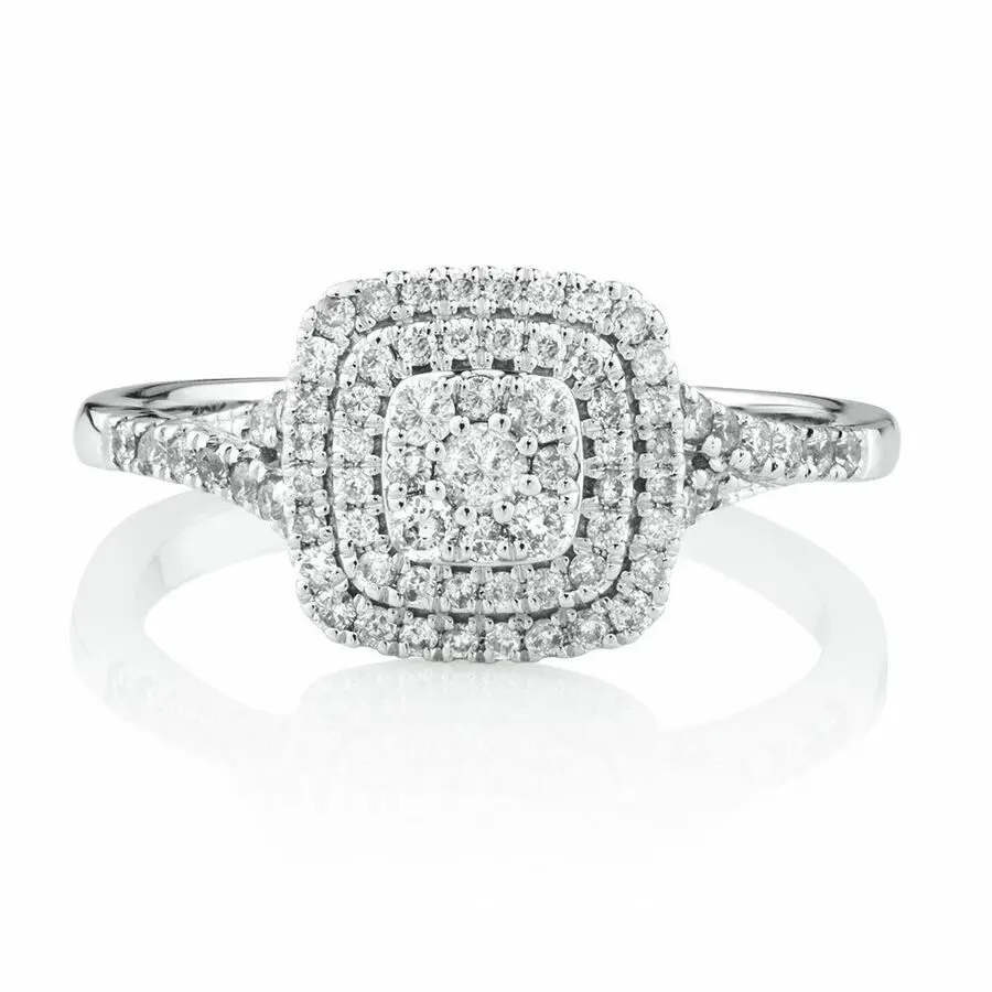 Kuololit Luxury Female Full Diamond Fine Jewelry Wedding Accessories 18K White Gold Nautral Diamond Engagement Ring for Women
Kuololit Luxury Female Full Diamond Fine Jewelry Wedding Accessories 18K White Gold Nautral Diamond Engagement Ring for Women