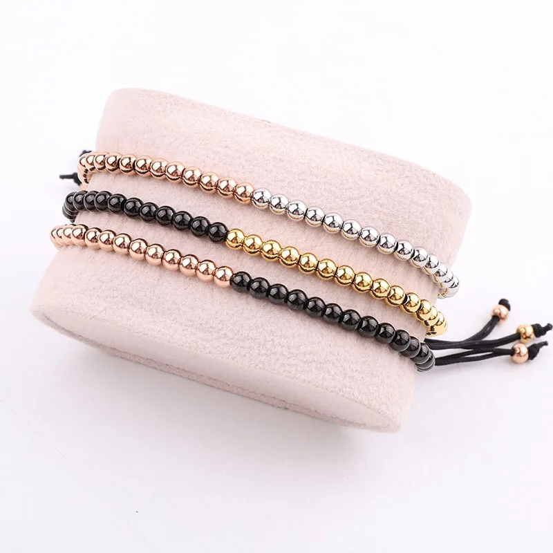 High Quality Small Size Stainless Steel Beads Customize Macrame Friendship Bracelet Men
High Quality Small Size Stainless Steel Beads Customize Macrame Friendship Bracelet Men