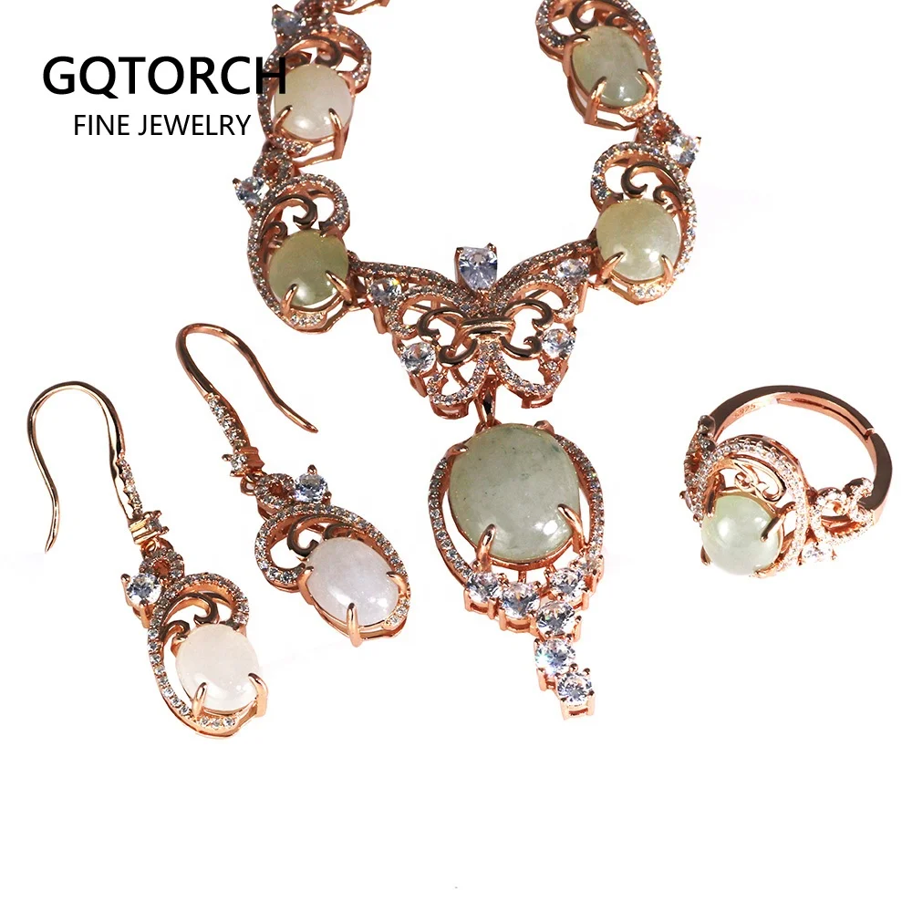 Real 925 Sterling Silver Vintage Jewelry Sets For Women Natural Jade Stone Setting Butterfly And Flowers Design Luxury Jewelry
Real 925 Sterling Silver Vintage Jewelry Sets For Women Natural Jade Stone Setting Butterfly And Flowers Design Luxury Jewelry