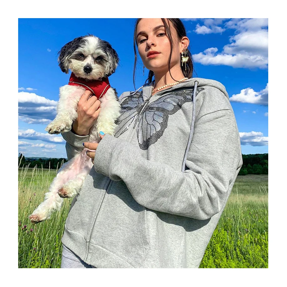 1000 Hot Sale Fashion Casual Top Butterfly Print Sweatshirts Women Hoodies Streetwear Pullover Women Zipper Women'S Hoodies, Khaki, gray, black, brown
1000 Hot Sale Fashion Casual Top Butterfly Print Sweatshirts Women Hoodies Streetwear Pullover Women Zipper Women'S Hoodies, Khaki, gray, black, brown
