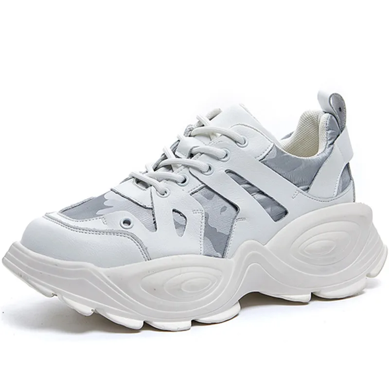 Dropshipping Women White Chunky Sneakers Fashionable Women's Breathable Shoes Slip Resistant Comfortable Footwear for Female
Dropshipping Women White Chunky Sneakers Fashionable Women's Breathable Shoes Slip Resistant Comfortable Footwear for Female
