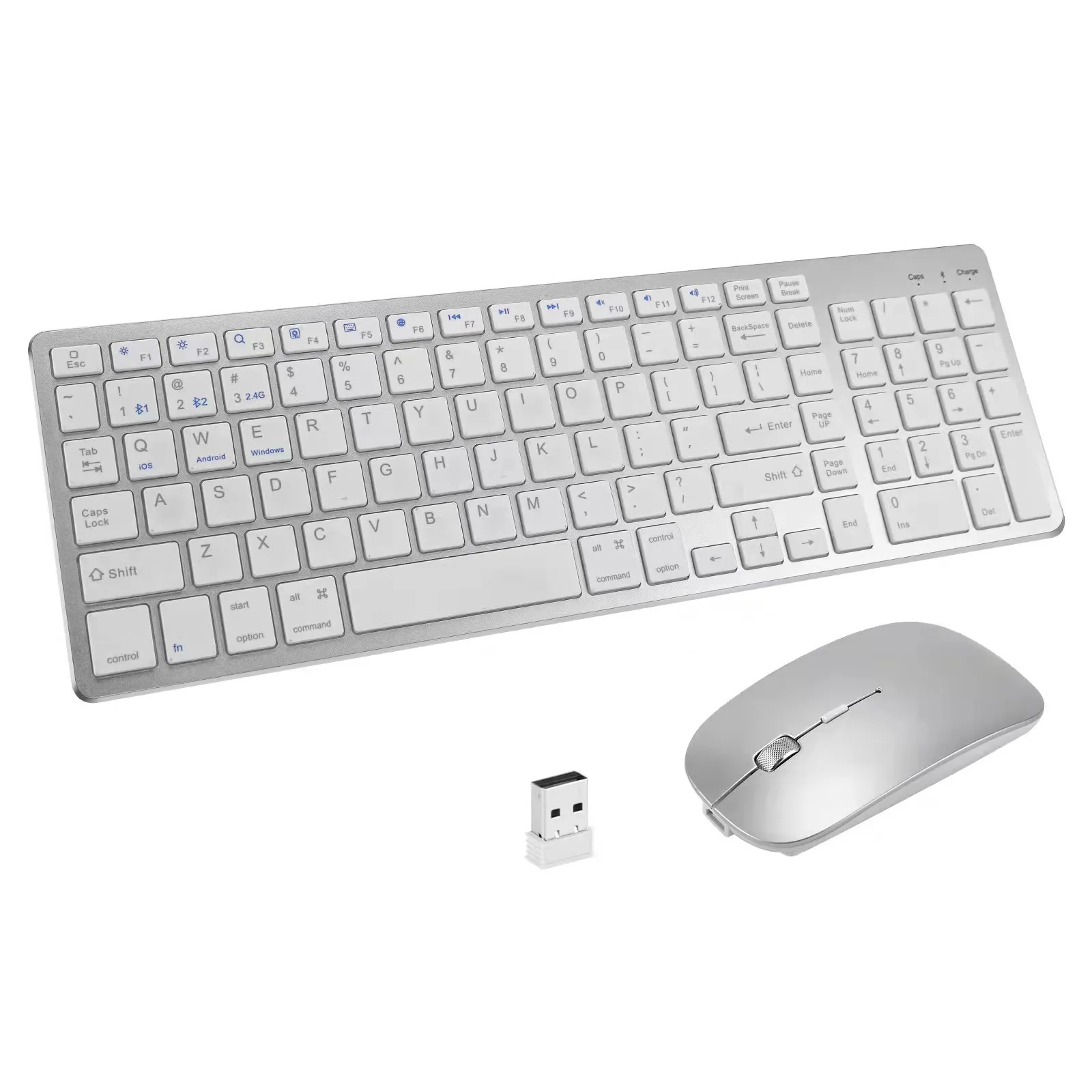 Wireless mouse and keyboard set rechargeable keyboard and mouse 2.4G +5.0 BT Dual models Ultra thin design
Wireless mouse and keyboard set rechargeable keyboard and mouse 2.4G +5.0 BT Dual models Ultra thin design