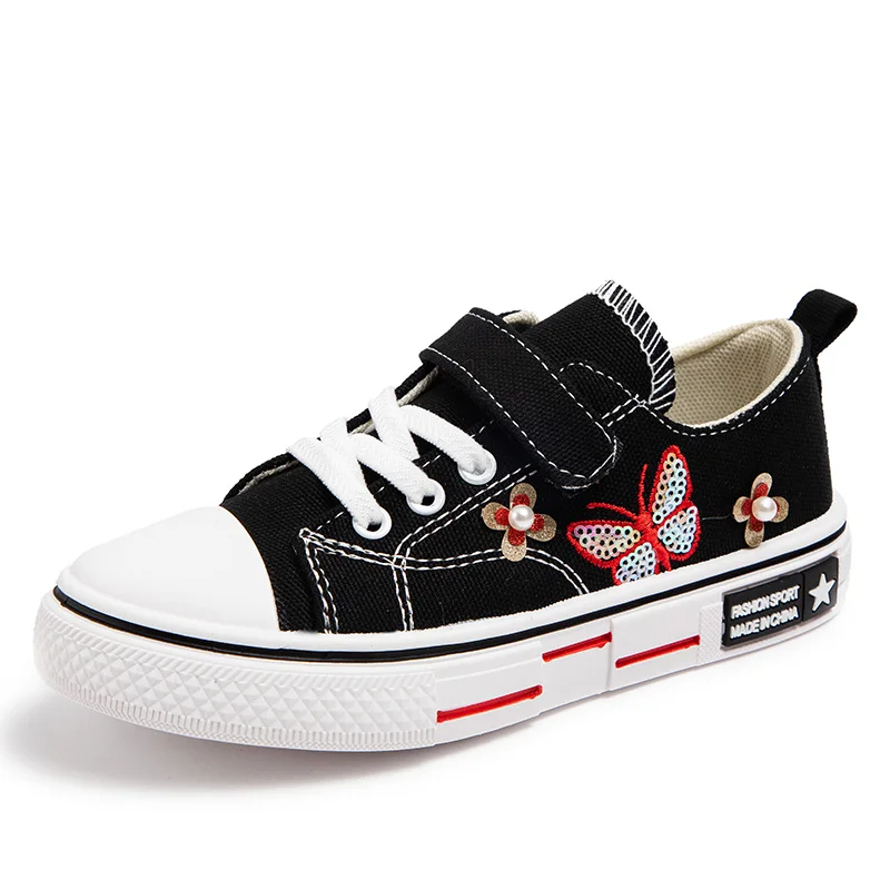 Lightweight Soft Sole Classic children Walking Casual Canvas Shoes whit butterfly, Black/pink/red/purple
Lightweight Soft Sole Classic children Walking Casual Canvas Shoes whit butterfly, Black/pink/red/purple