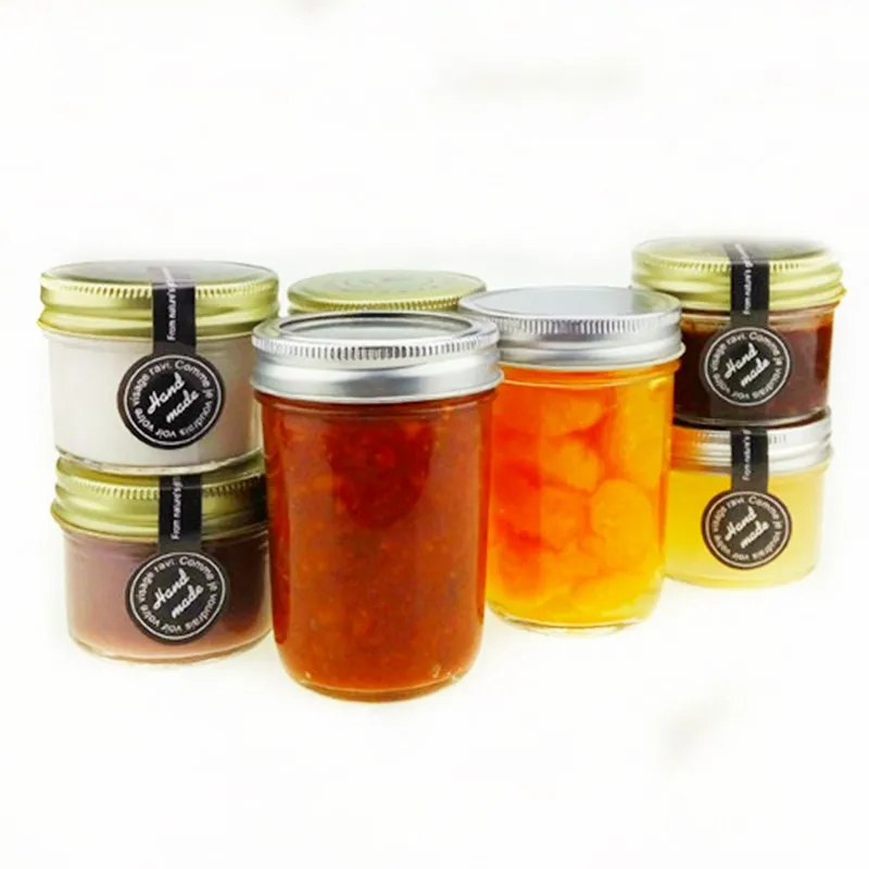 21 personnalisé de confitures chutney préserver bougie pot bocal en verre les étiquettes des produits