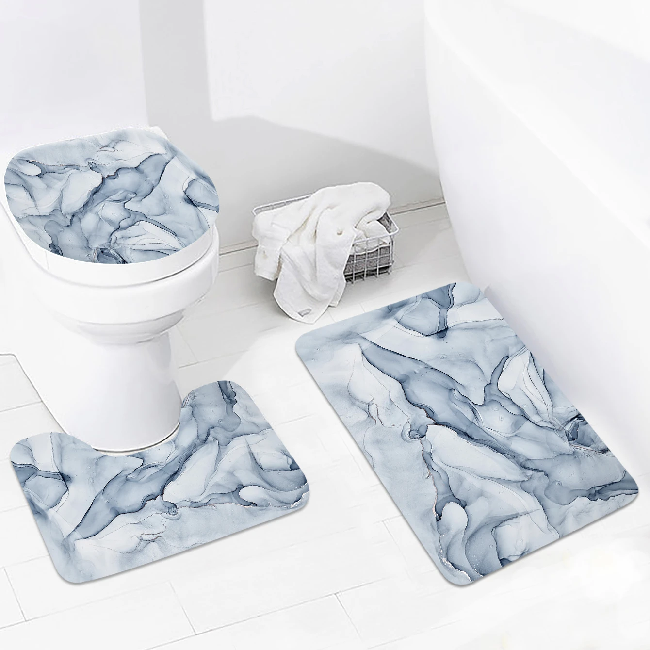 Marble Pattern bath rugs set Toilet Carpet Rug Sets Bathroom Anti Slip 3 Pieces Bath Mat Sets floor mat
Marble Pattern bath rugs set Toilet Carpet Rug Sets Bathroom Anti Slip 3 Pieces Bath Mat Sets floor mat