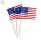 12PCS Top Quality American mini Hand Held Stick Flags