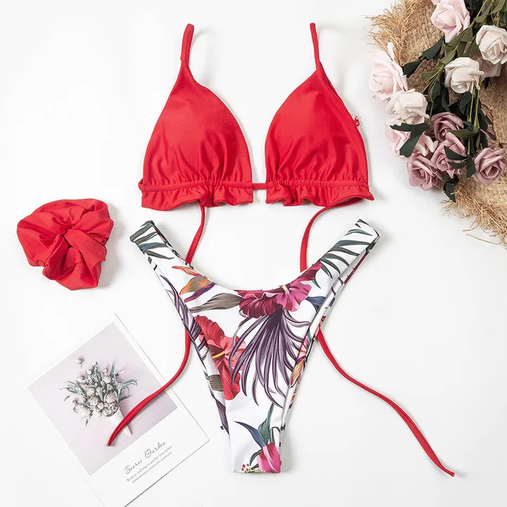 New Style Headdress flower Swimsuit Three Pieces Halter Floral Swimming Costume Girls 2020 Swimwear Sexy Bikini
New Style Headdress flower Swimsuit Three Pieces Halter Floral Swimming Costume Girls 2020 Swimwear Sexy Bikini