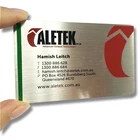 Mirror luxury engraved stainless steel metal business card