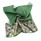 Digital custom printed two layer scarf silk satin scarf