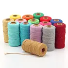 Braided Color Silk Cotton Decorative Packing used rope String Custom Black Cord * Rope