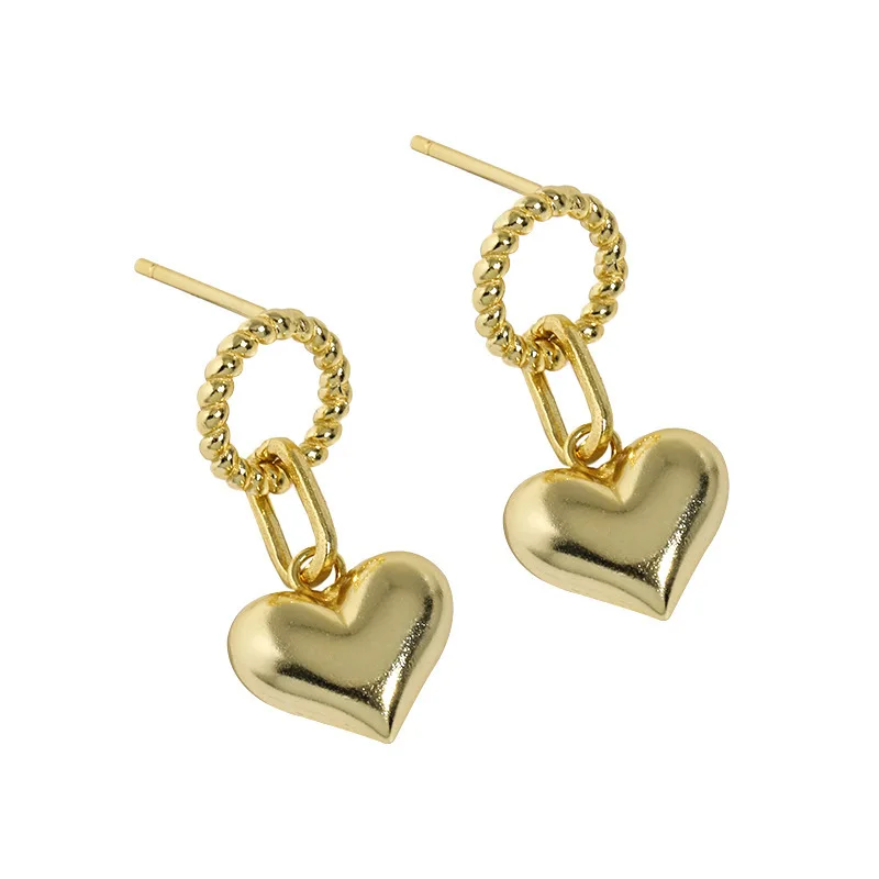 wholesale 925 sterling silver earrings jewelry 18K gold plated 925 silver heart drop stud earrings women
wholesale 925 sterling silver earrings jewelry 18K gold plated 925 silver heart drop stud earrings women