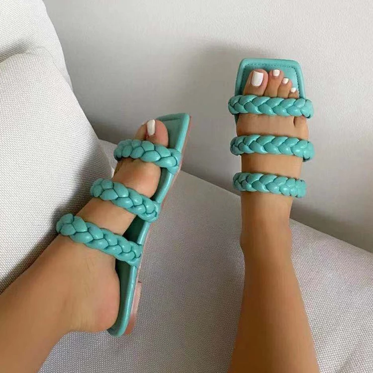 Soild Color Daily Wear Hollow Out Breathable Plait Sandal Femm Design Low Heel Beach Slipper For Woman, Picture showed
Soild Color Daily Wear Hollow Out Breathable Plait Sandal Femm Design Low Heel Beach Slipper For Woman, Picture showed