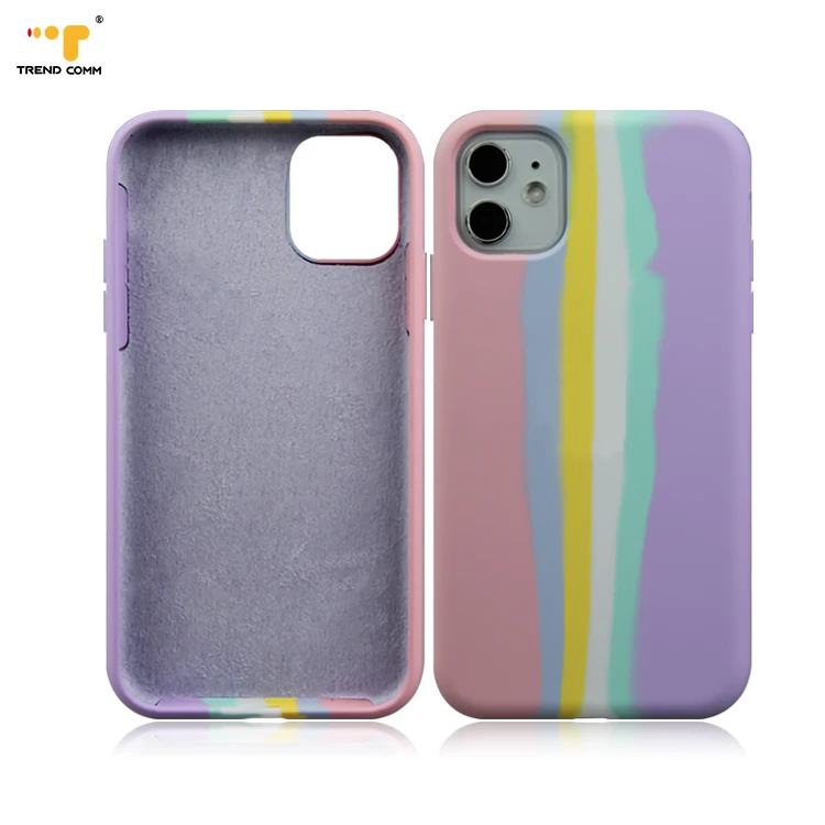 New Design Rainbow Color Phone Cases Premium Custom Wholesale Silicone Case For iPhone 11
New Design Rainbow Color Phone Cases Premium Custom Wholesale Silicone Case For iPhone 11