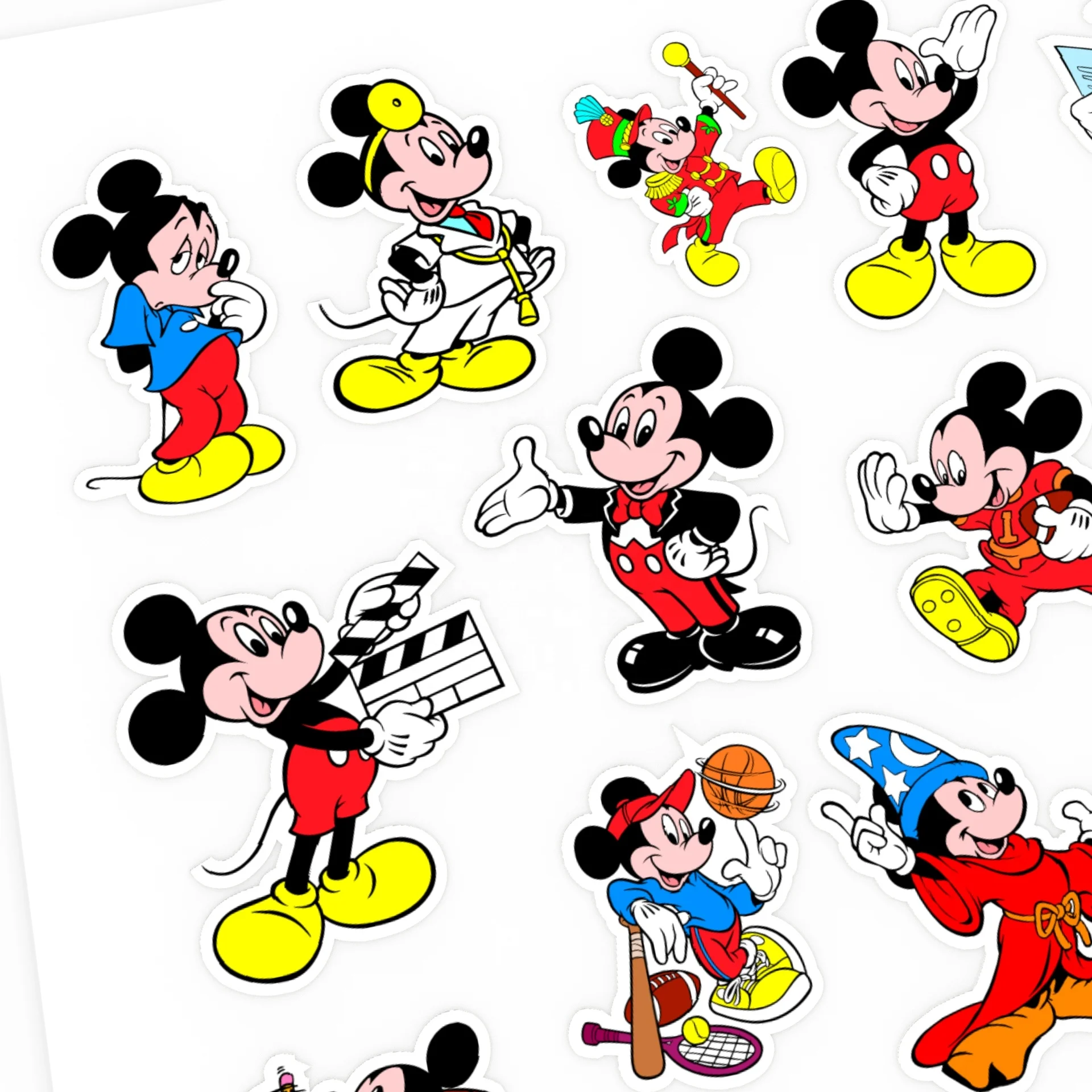 colorful mickey mouse high quality vinyl sticker