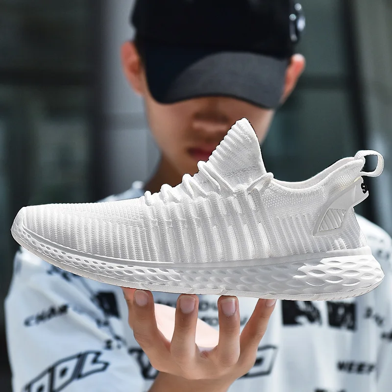 2019 Unisex Summer Running Shoes Breathable Fly Weaving Sport Shoes Light Weight Women Men White Sneakers Non Slip Walking Shoes
2019 Unisex Summer Running Shoes Breathable Fly Weaving Sport Shoes Light Weight Women Men White Sneakers Non Slip Walking Shoes