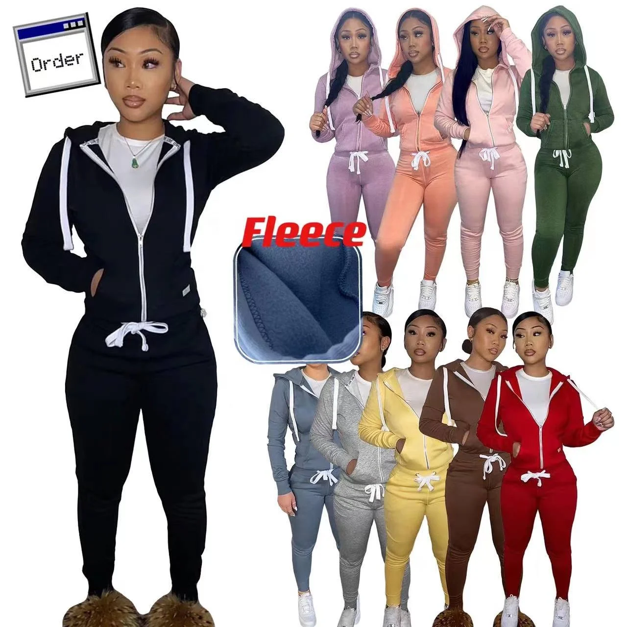 2021 Women's Trousers Cotton Two Piece Long Sets Jogger Set Crop Top V-neck Outfit Women 2 Piece Sweat Suits, As picture
2021 Women's Trousers Cotton Two Piece Long Sets Jogger Set Crop Top V-neck Outfit Women 2 Piece Sweat Suits, As picture