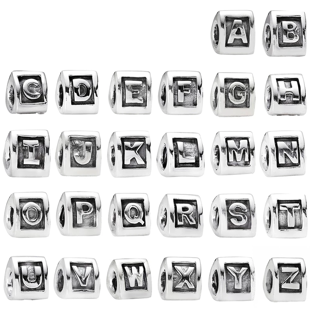 2021 NEW 100% 925 Sterling Silver 26 Letters Alphabet Charm Beaded Fit DIY Bracelet Bangle Necklace Women Jewelry Gift 790323
2021 NEW 100% 925 Sterling Silver 26 Letters Alphabet Charm Beaded Fit DIY Bracelet Bangle Necklace Women Jewelry Gift 790323
