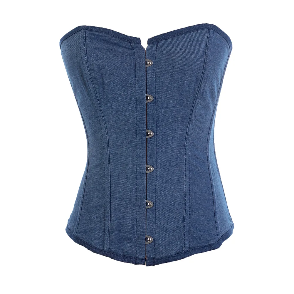 Summer Trendy New ladies croset tops bodyshape latex waist trainer elegant quality buckle women blue denim croset croset top, Colors club croset tops women
Summer Trendy New ladies croset tops bodyshape latex waist trainer elegant quality buckle women blue denim croset croset top, Colors club croset tops women