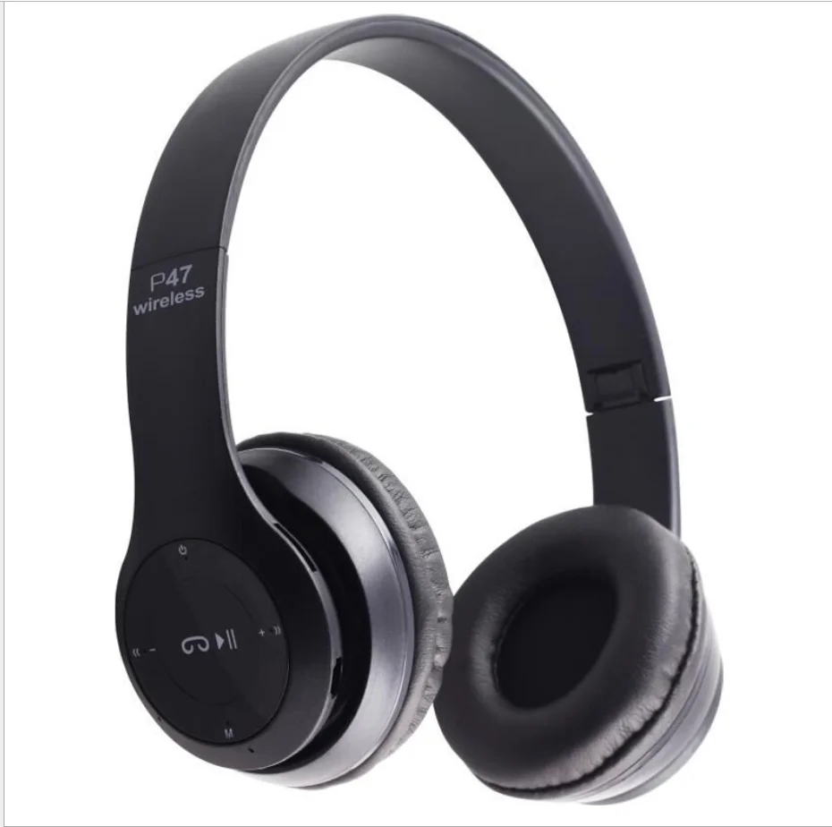 noise cancelling foldable audifomos P47 earphone wireless headset headphone with 3.5mm aux plug connector, Black
noise cancelling foldable audifomos P47 earphone wireless headset headphone with 3.5mm aux plug connector, Black